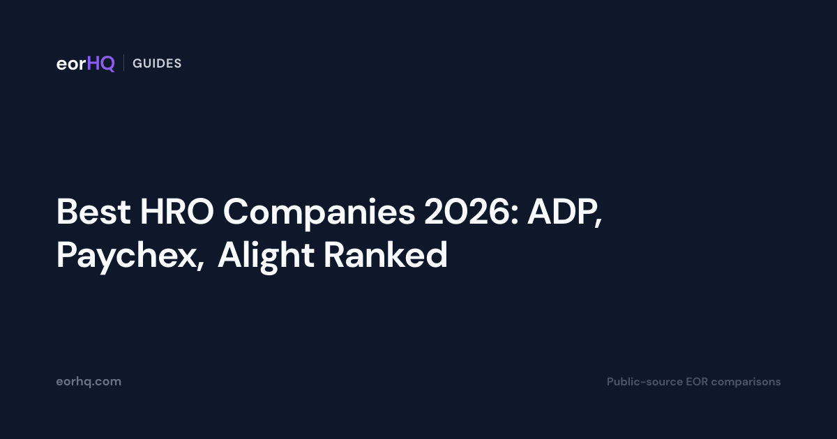Top HR Outsourcing Companies 2026: HRO Providers | eorHQ