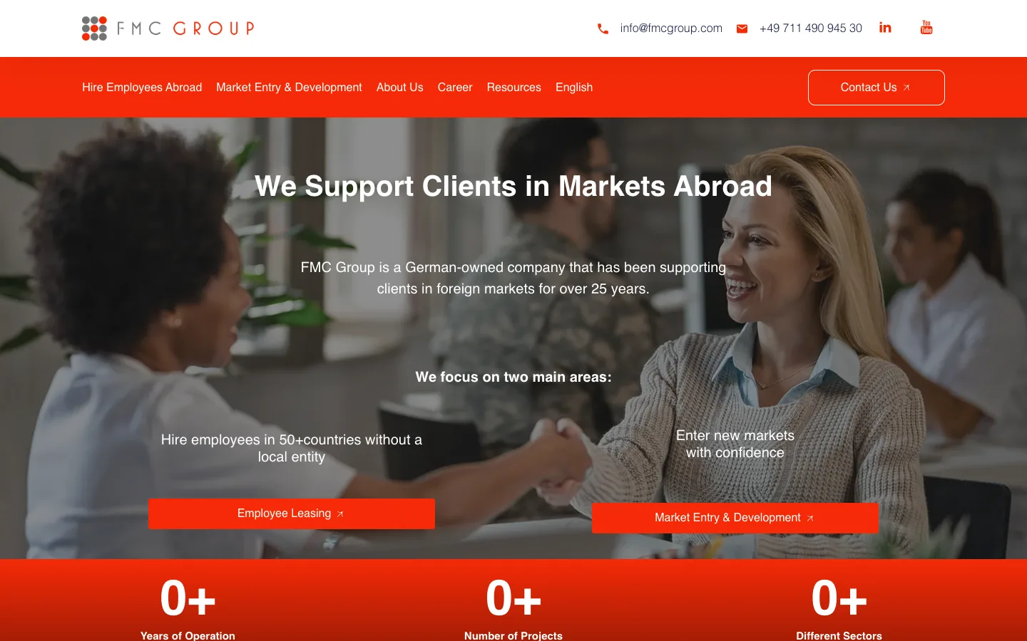 FMC Group website homepage