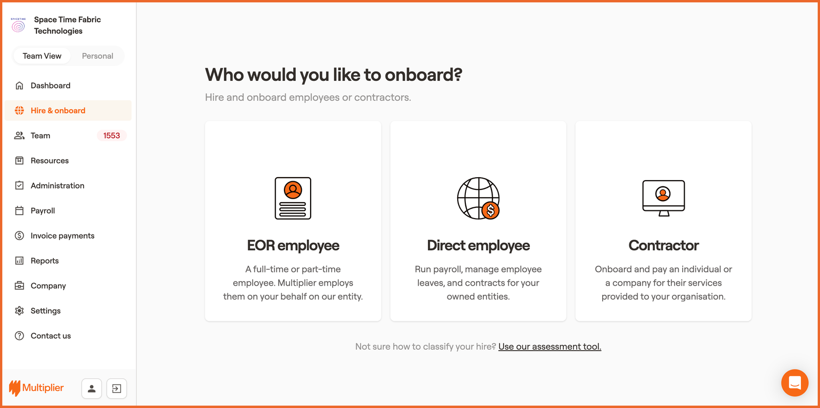 Multiplier EOR platform screenshot 2