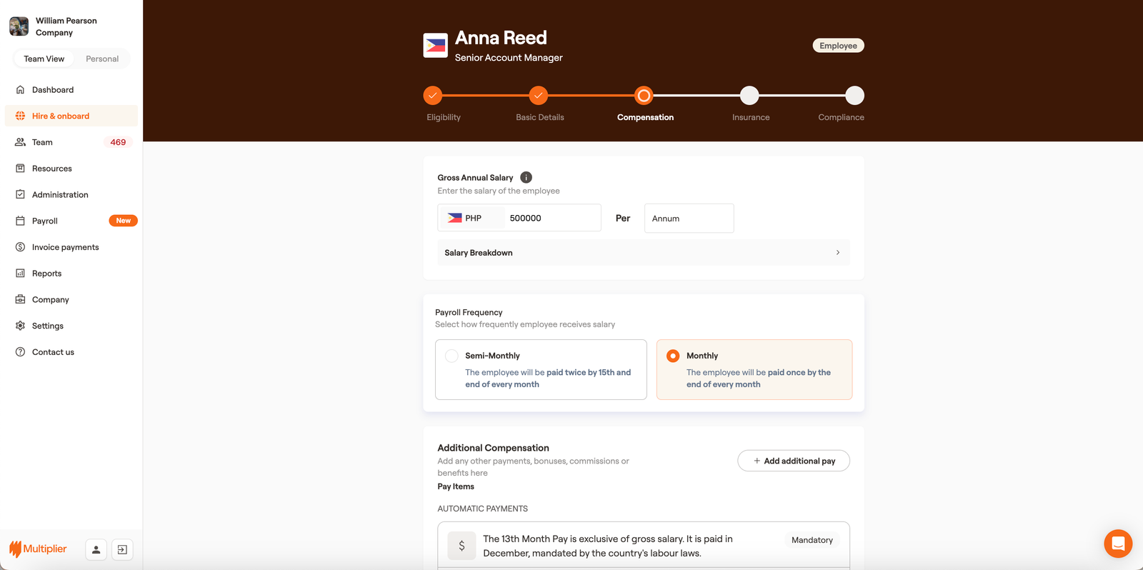 Multiplier EOR platform screenshot 4