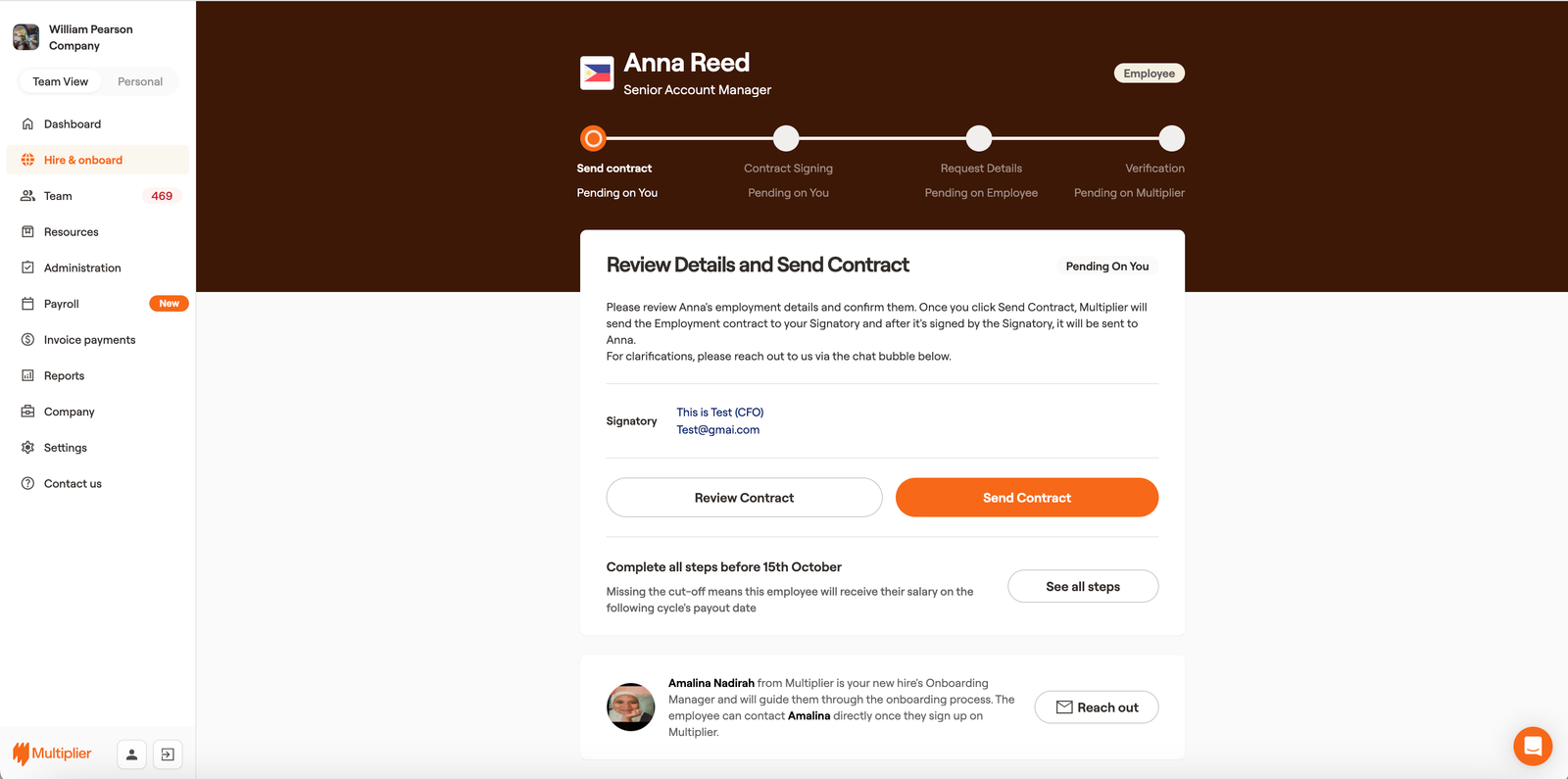 Multiplier EOR platform screenshot 7