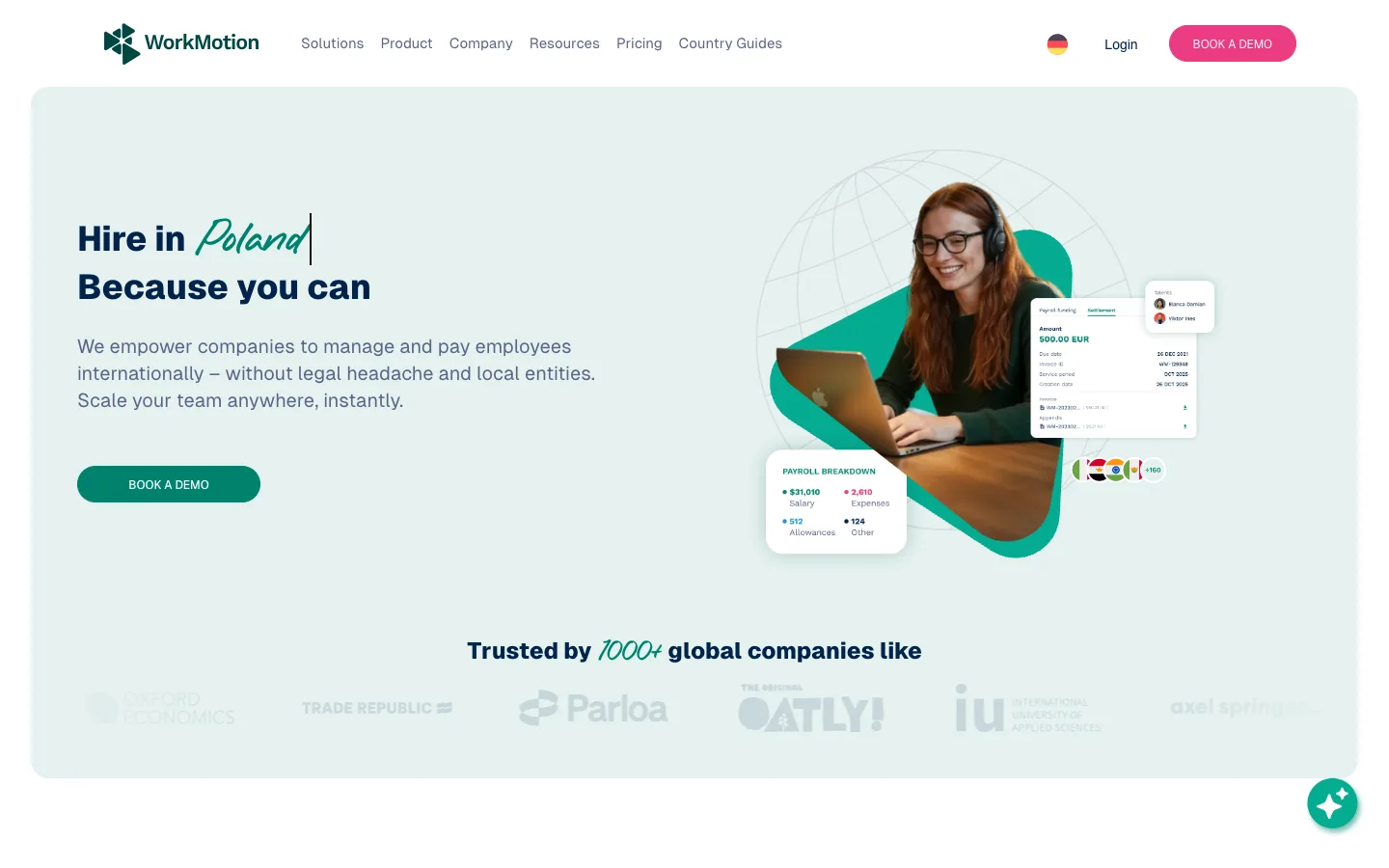 WorkMotion website homepage