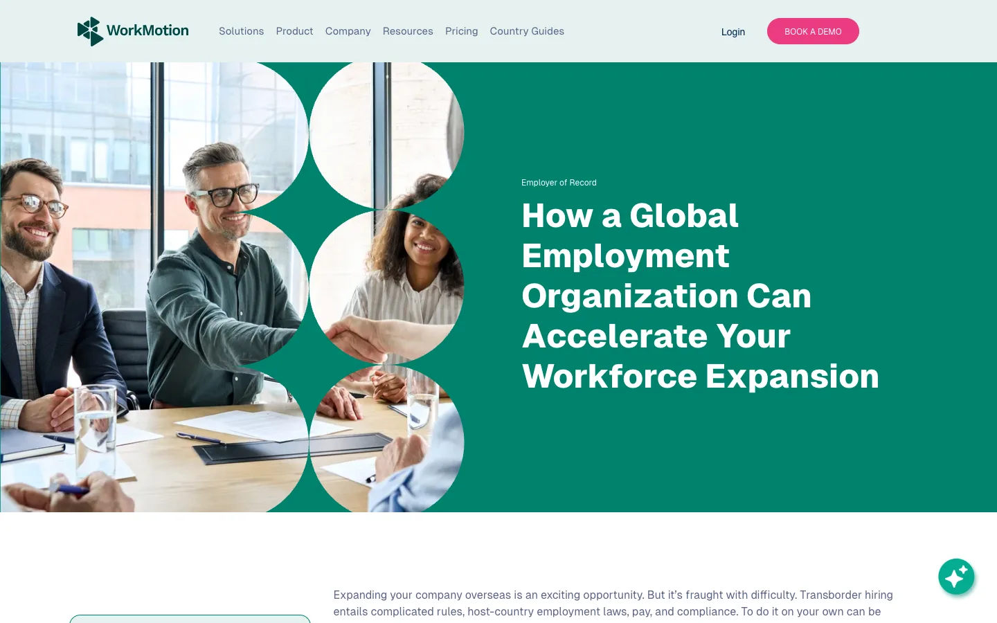 WorkMotion product features
